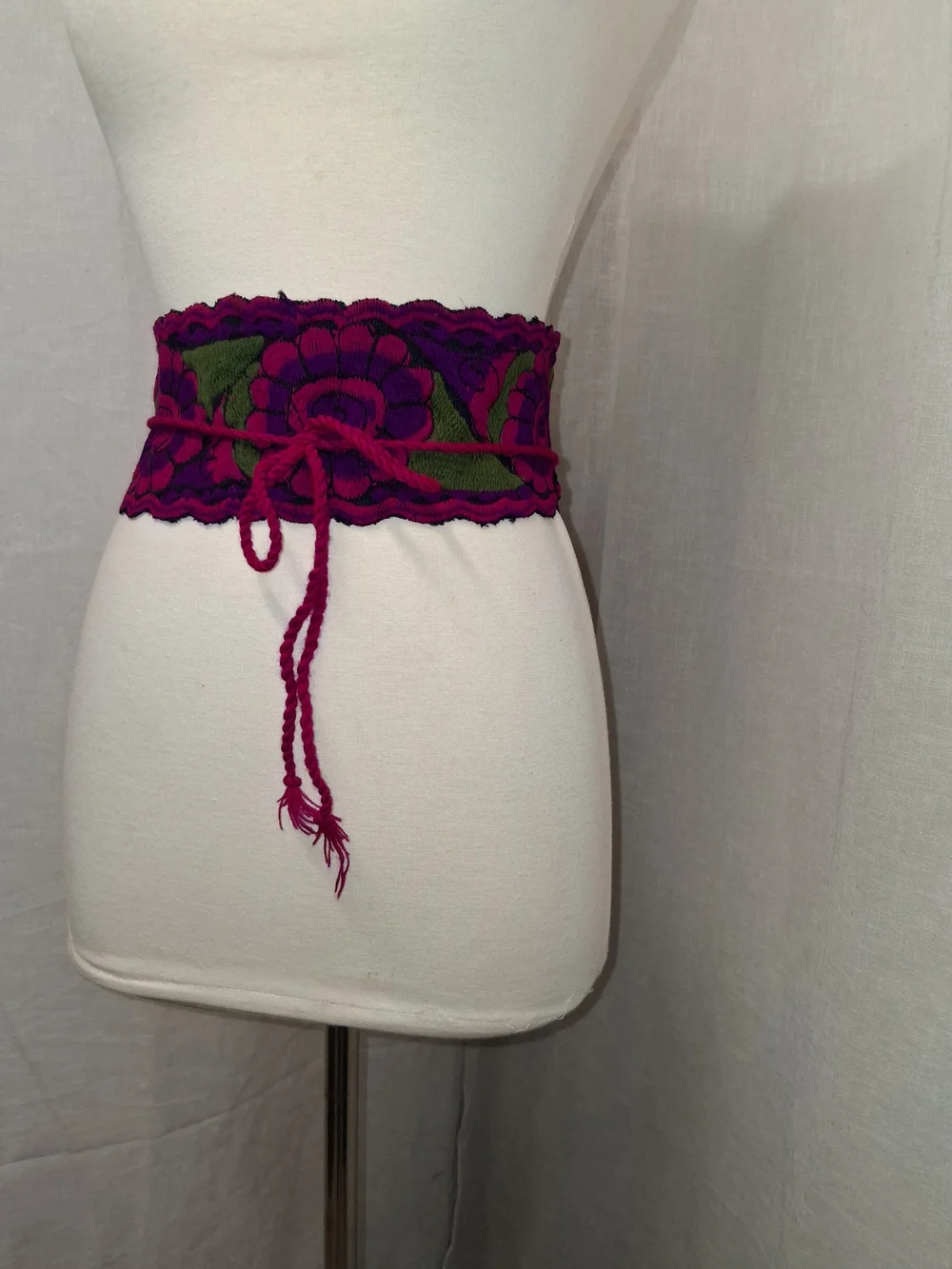 Handmade Magenta & Green Waist Belt Corset - Women Accessories